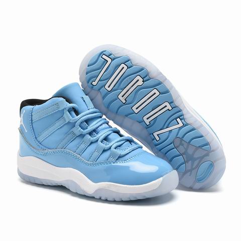 Nike Air Jordan 11 Youth Kids Shoes Size28-37 Baby Blue-15